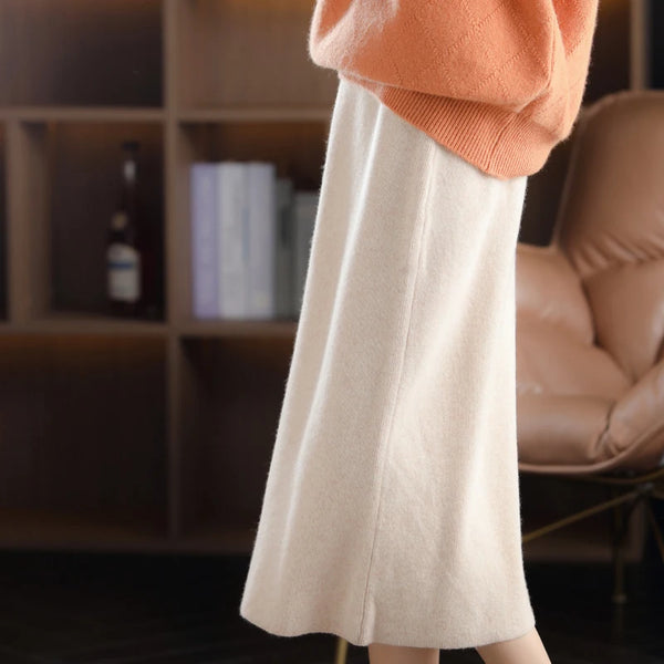 ZahraZen Damen Wollstrickrock Herbst/Winter 2024