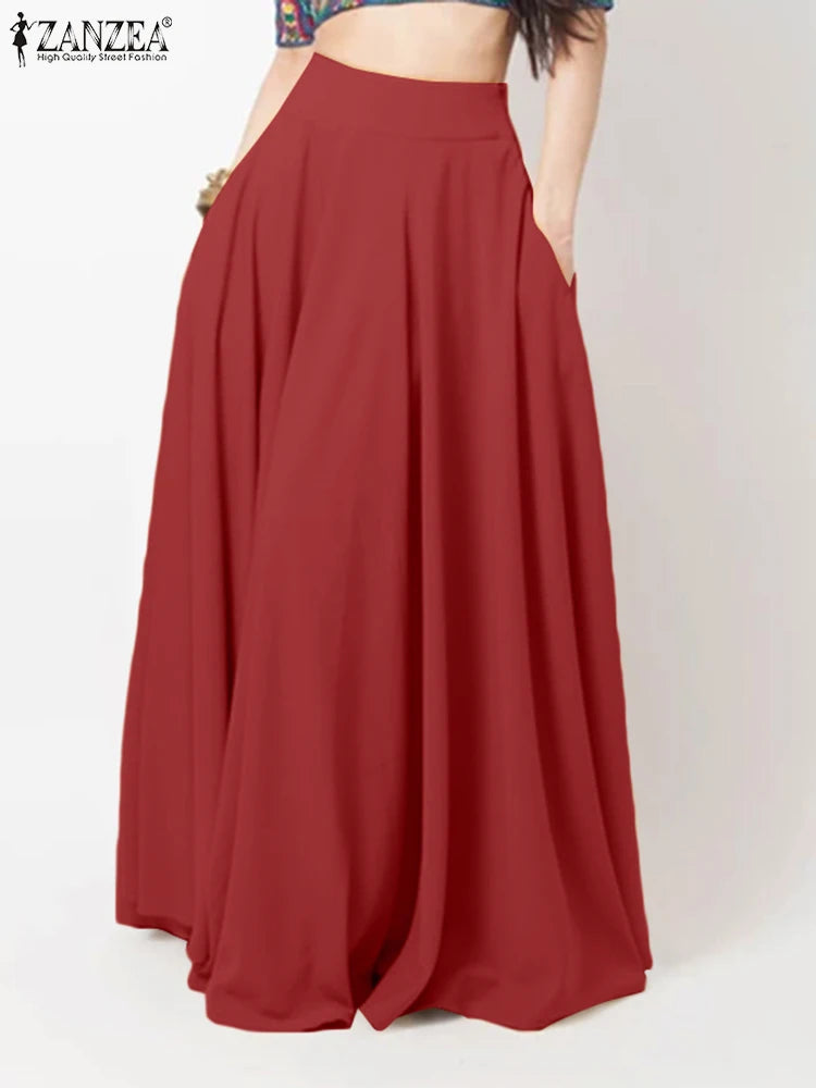 ZahraZen Damen Frühling Maxi Rock