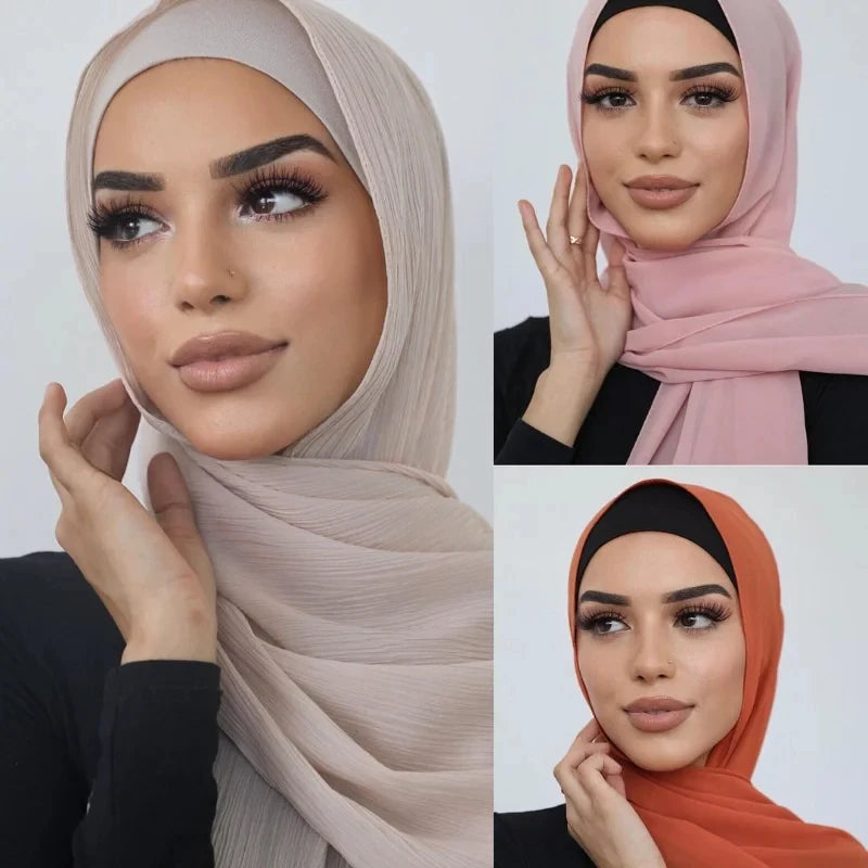 Eleganter Falten-Hijab