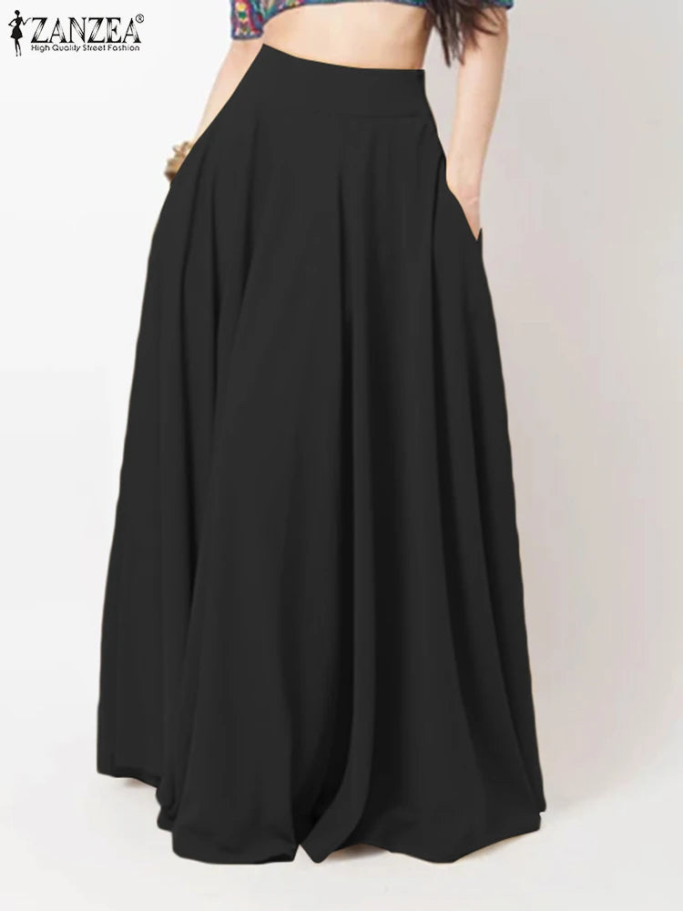 ZahraZen Damen Frühling Maxi Rock