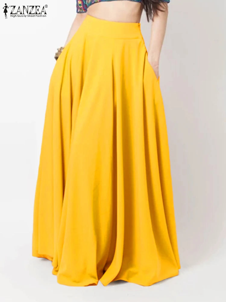 ZahraZen Damen Frühling Maxi Rock