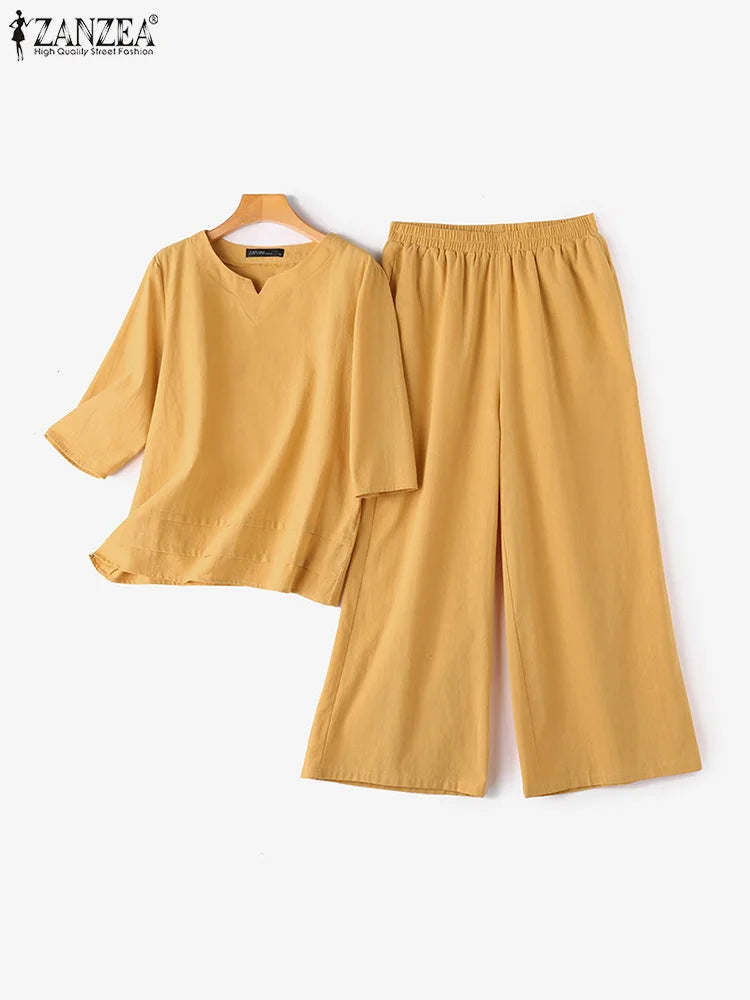 ZahraZen Wide Leg Pants Set