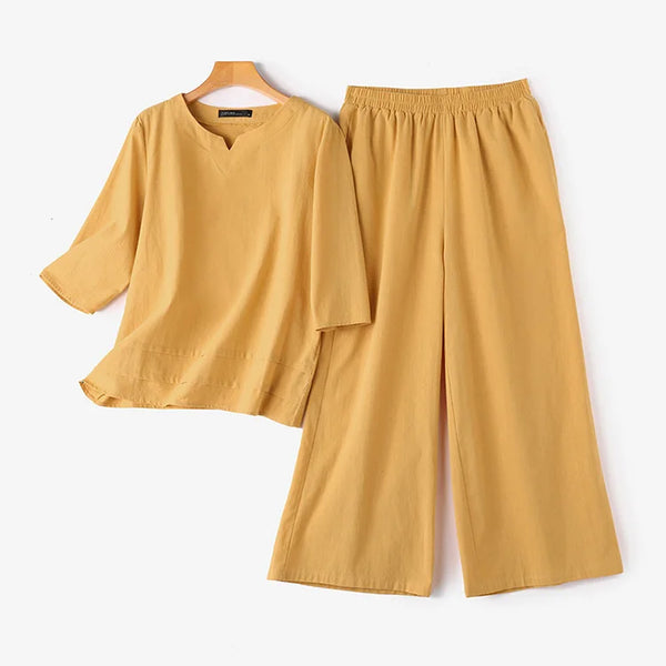 ZahraZen Wide Leg Pants Set