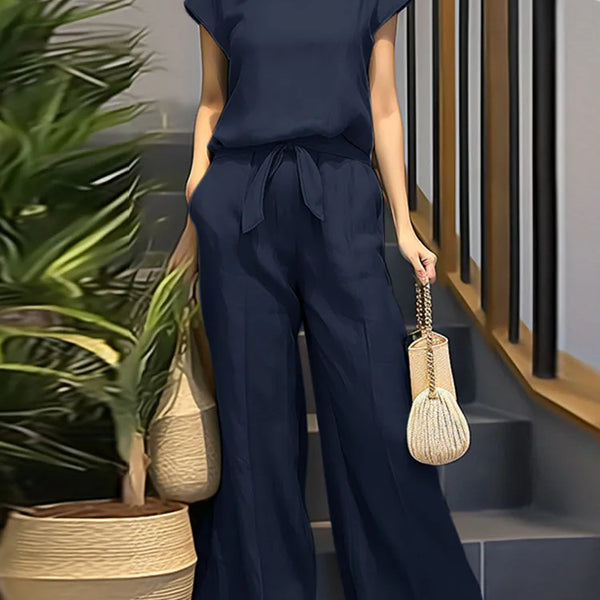 ZahraZen Sommer-Set Bluse & Weite Hose