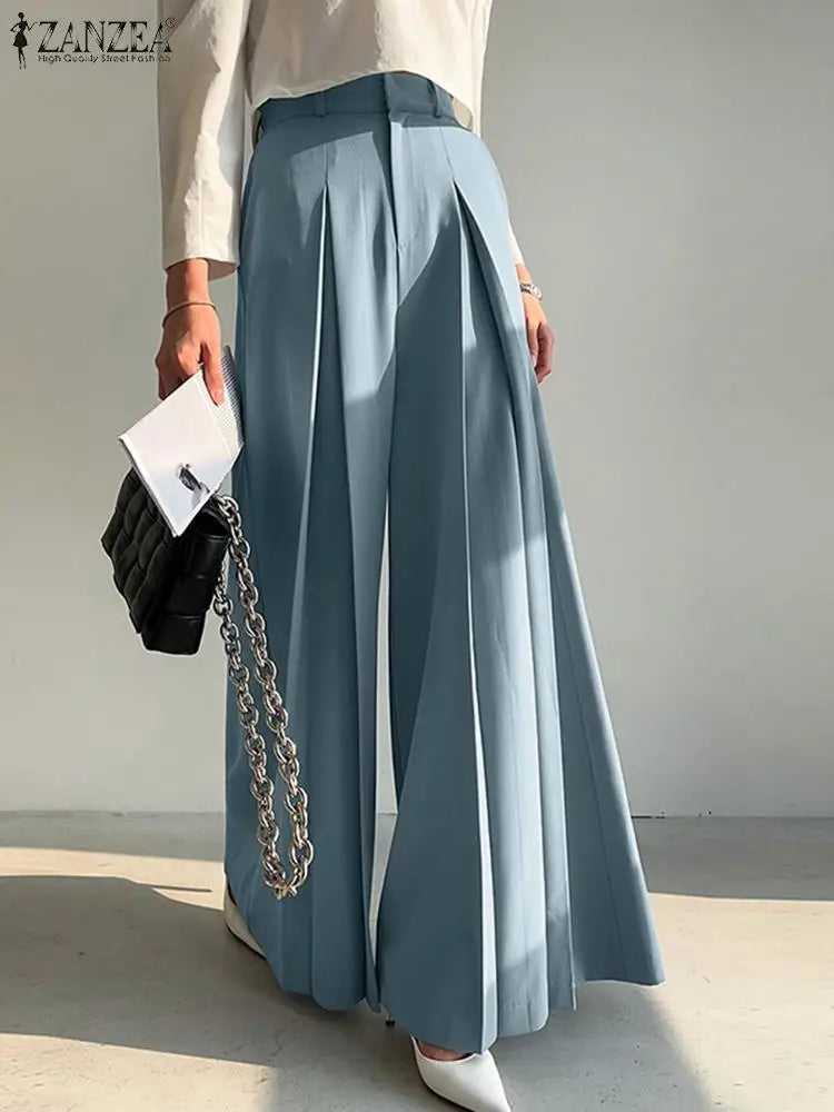 ZahraZen Elegante High-Waist Palazzo-Hose
