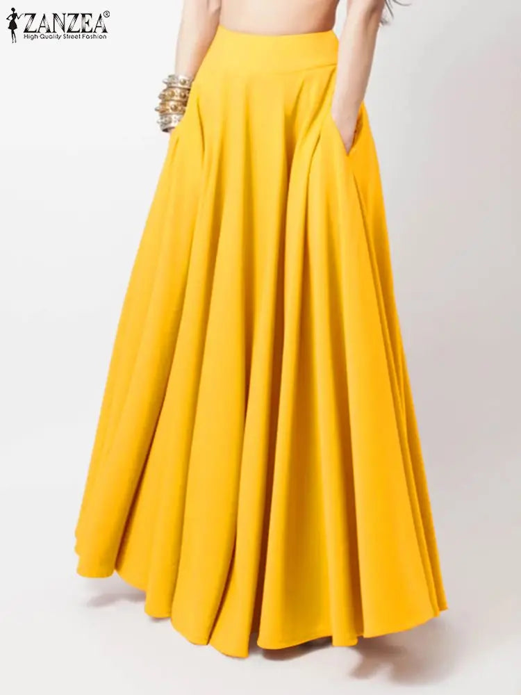 ZahraZen Damen Frühling Maxi Rock